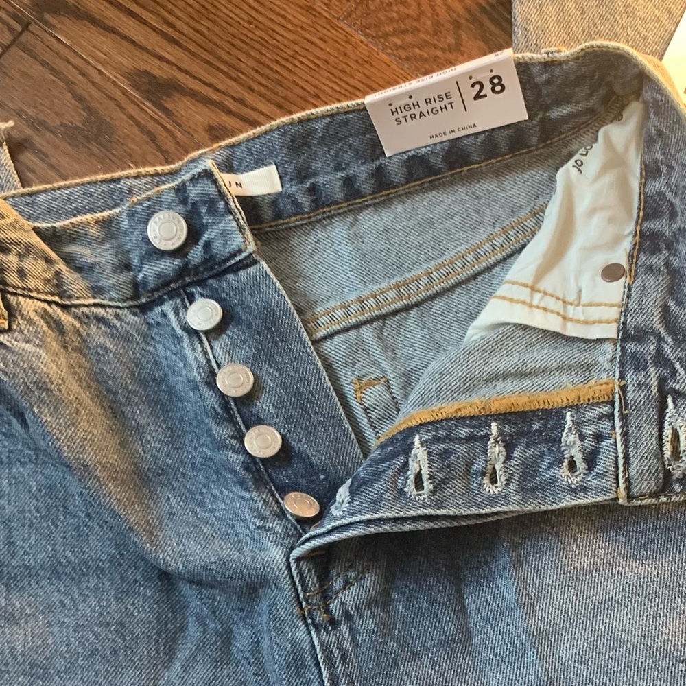 NWT PacSun Ripped Straight Leg Jeans